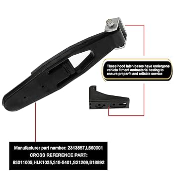 Amazon.com: Black Rubber Truck Hood Latch & Catch Bracket